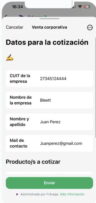 Frávega - Venta corporativa