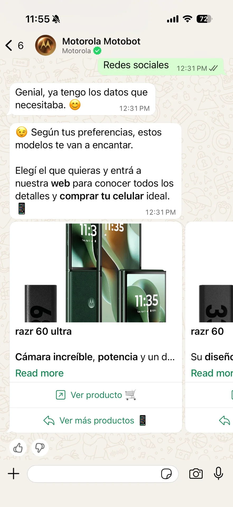 Motorola - Asesor de compras IA