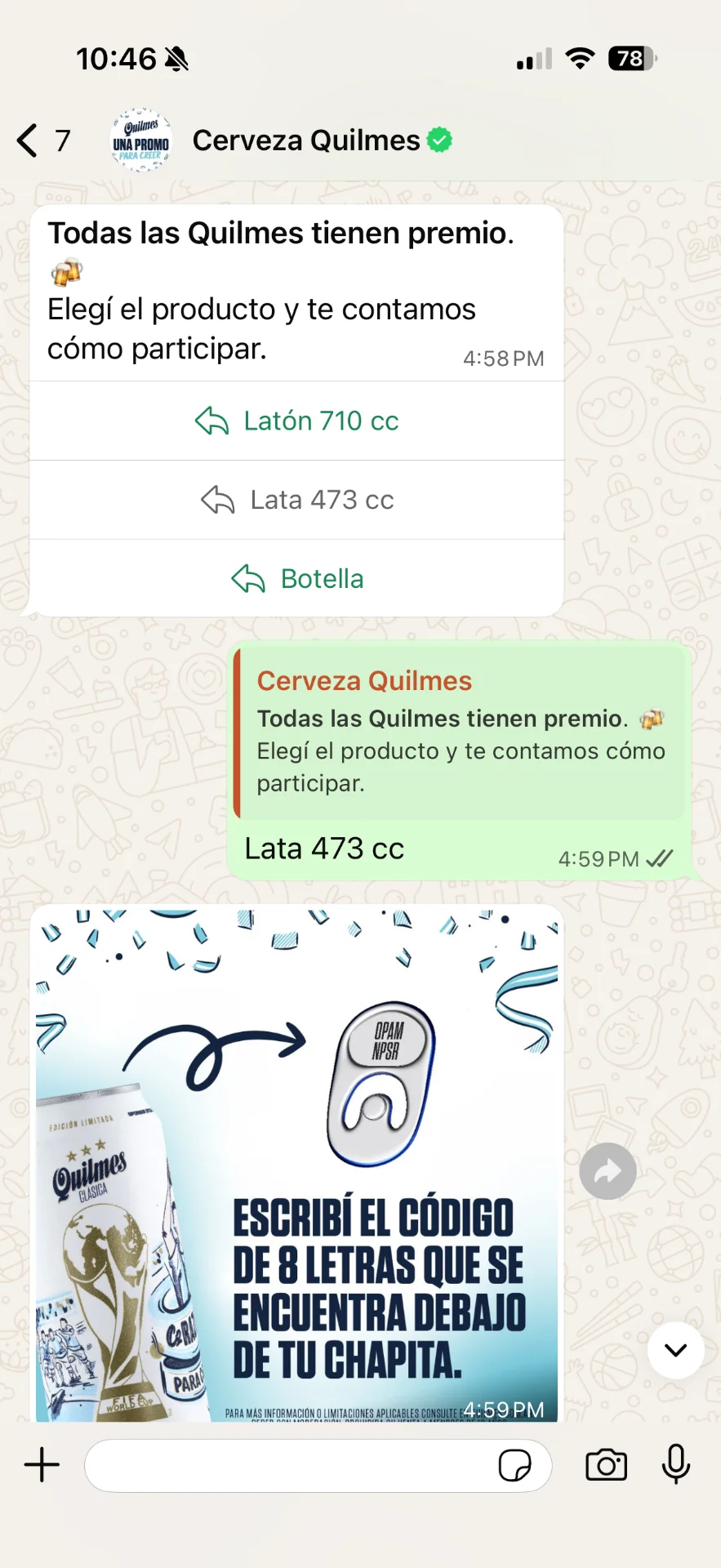 Quilmes - Sorteo Mundial